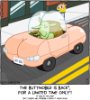 The Buttmobile is back*, for a limited time only†! (*It was in the shop) (†Butt Goblin will probably crash it again soon)
