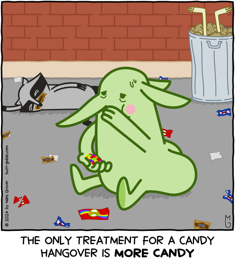 The only treatment for a candy hangover is MORE CANDY